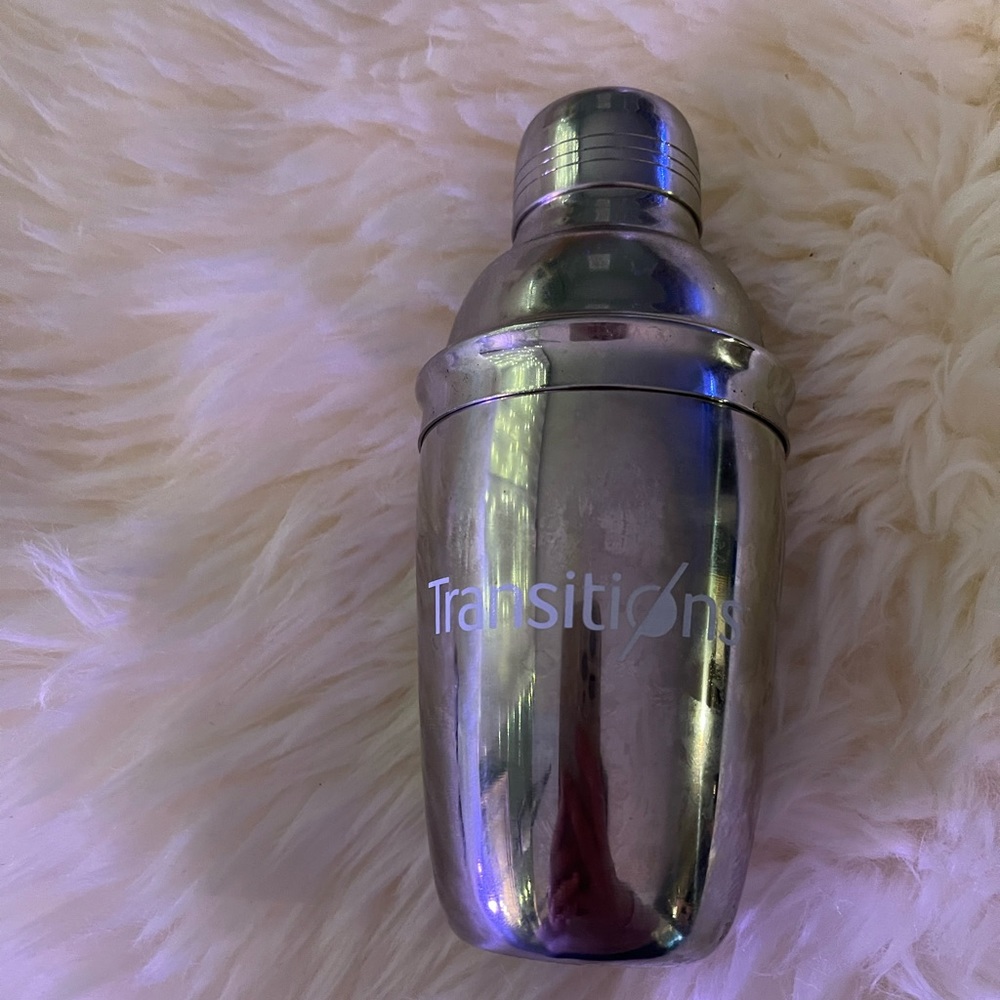 Transitions branded martini shaker